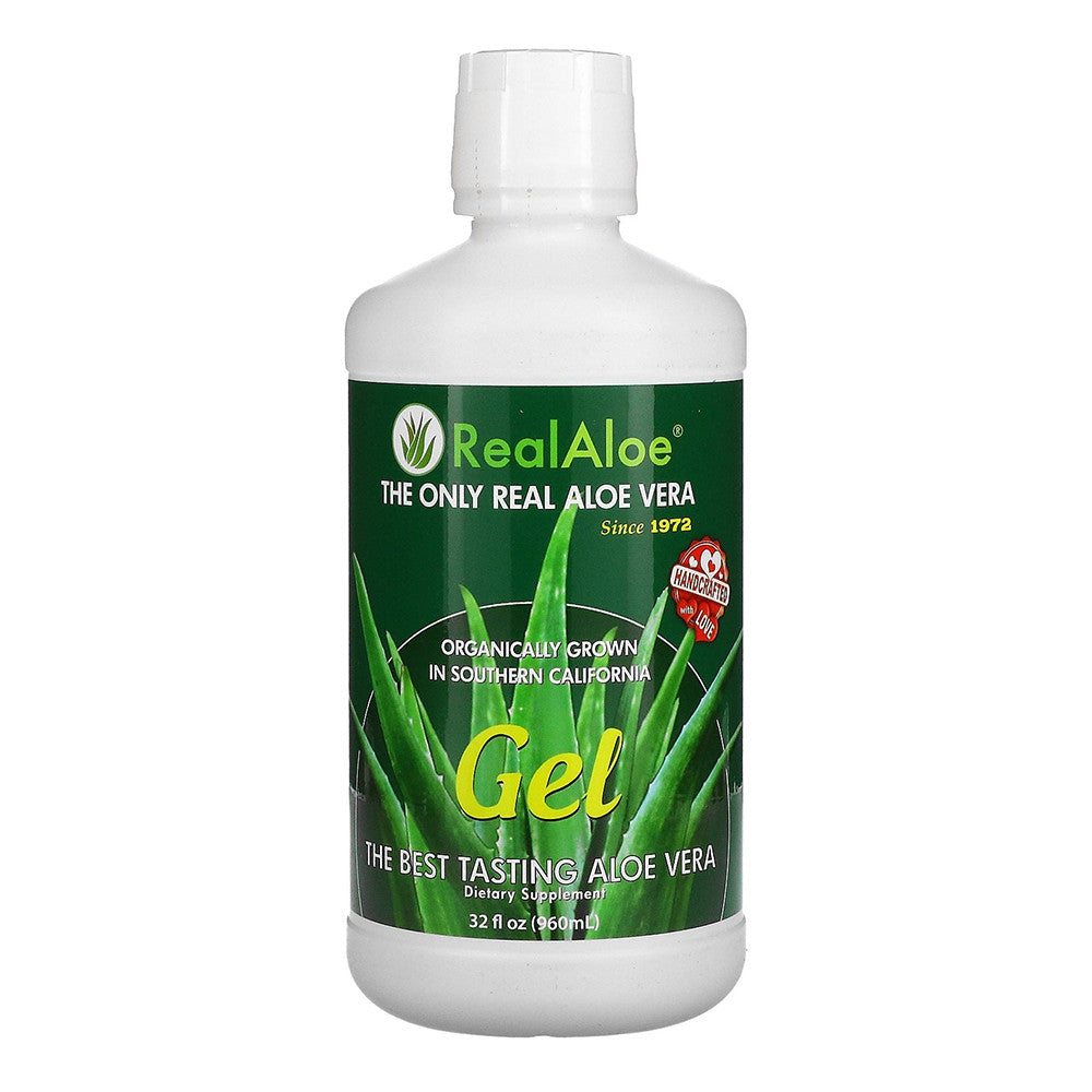 Real Aloe Organically Grown Real Aloe Vera Gel, 32 Oz